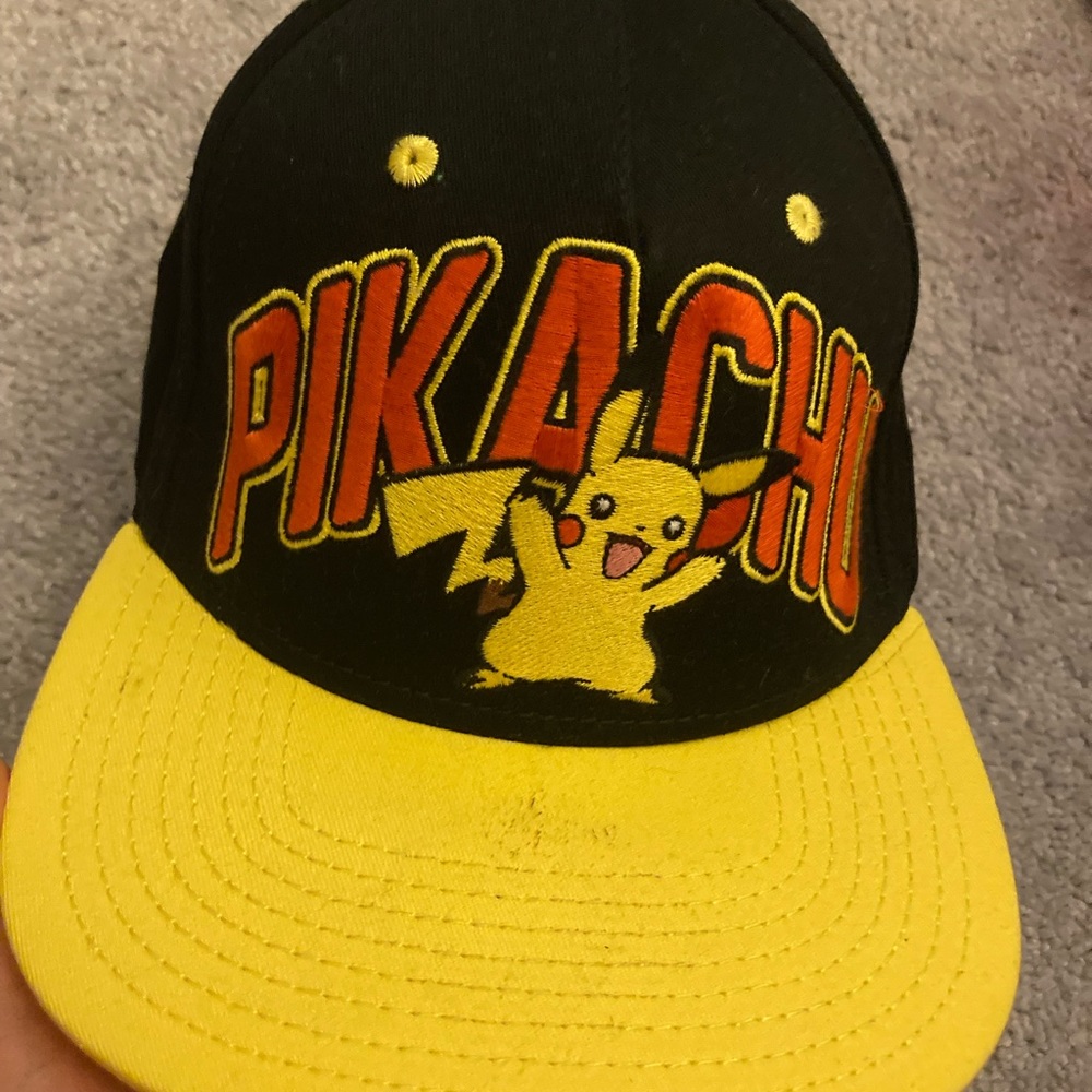 POKÉMON BLACK and YELLOW and RED OSFM SnapBack hat - Picture 2 of 11